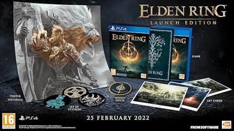 Namco Bandai Elden Ring Launch Edition Ps4 Video Game Software